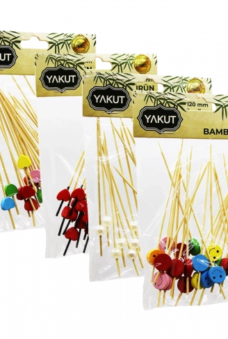 20 PARÇA BAMBU KOKTEYL KÜRDAN 120MM (4940)