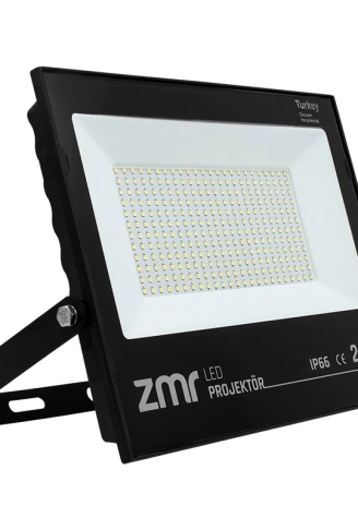 200 WATT - 220 VOLT BEYAZ 6500K IP66 120* IŞIK AÇISI SİYAH SLİM KASA LED PROJEKTÖR (4940)