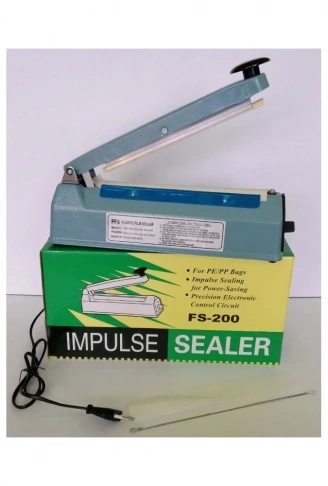 20Cm  Metal Gövde Poşet Ağzı Yapıştırma Kapatma Makinası FS-200 (4940)