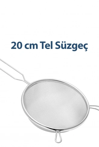 20CM TEL SÜZGEÇ METAL SAPLI KULAKLI (4940)