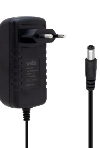 21 VOLT - 1 AMPER 5.5*2.5 UÇLU YERLİ ÜRETİM ŞARJLI MATKAP ADAPTÖRÜ (4940)