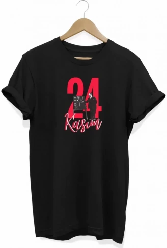 24 Kasım Öğretmenler Günü Baskılı Unisex T-shirt - Siyah