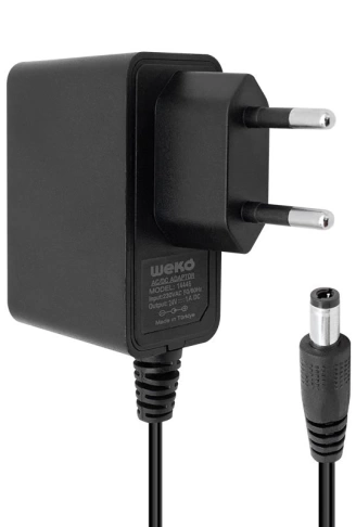 24 VOLT - 1 AMPER 5.5*2.5 UÇLU PLASTİK KASA PRİZ TİP ADAPTÖR KUTULU YERLİ ÜRETİM (4940)
