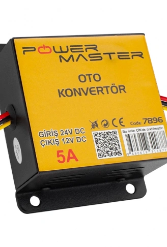 24V DC / 12V DC 5 AMPER OTO KONVERTÖR (4940)