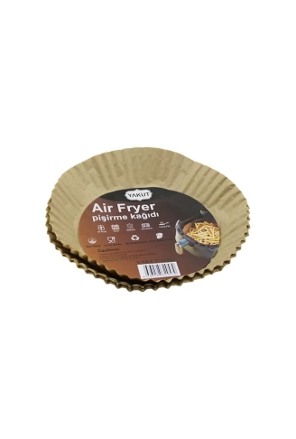 25PCS KÜÇÜK=TABAN 16CM-AĞIZ:22CM TABAK MODEL YUVARLAK AİR FRYER PİŞİRME KALIP KAĞIT 200 DERECEDAYANIKLI (4940)