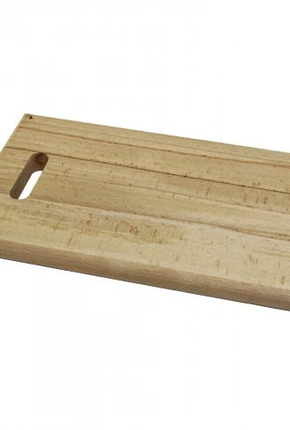 25X40CM   KALIN=2.5CM  AHŞAP KESİM PANOSU - ET TAHTASI  EL GEÇMELİ KULP (4940)