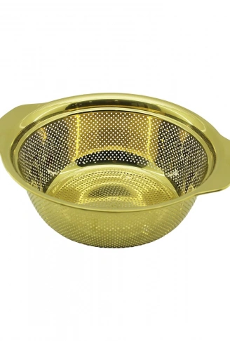 27CM   GOLD  PASLANMAZ METAL  SEPET  SÜZGEÇ  KENDİNDEN KULPLU (4940)