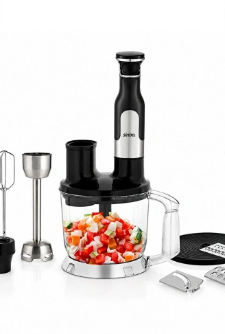 2HIZ AYAR - PASLANMAZ ÇELİK BIÇAK EL MULTİ BLENDER SETİ 2 LT HAZNELİ SHB-7534 (4940)