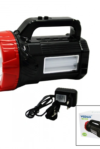 2İN1 = 1LED - 16SMD EL FENERİ - PROJEKTÖR FİŞ ŞARJLI TELEFON - AMPUL ÇIKIŞLI POWERBANK (4940)