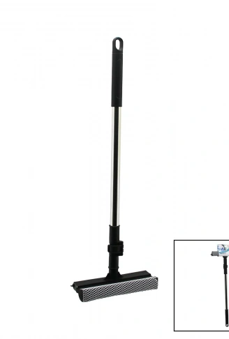 2İN1 BAŞLI=ÇEKPAS - FİLE KAPLI SÜNGER ÇOK AMAÇLI YÜZEY TEMİZLİK MOP - CAMSİL KİLİTLİ UZAYAN METAL SAP=56-94CM (4940)