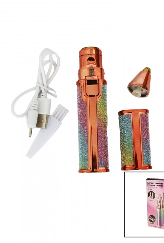 2IN1 BAŞLI - SİMLİ - RUJ MODEL - USB ŞARJLI YANAK - BURUN TÜY ALMA MAKİNESİ (4940)