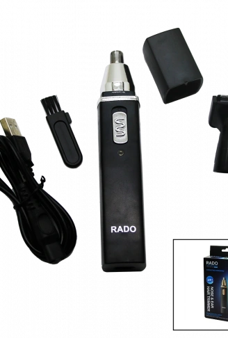 2IN1 BURUN - KULAK KIL ALMA - ENSE ÇİZİM USB SARJLI TRAŞ MAKİNESİ RD-3138 (4940)