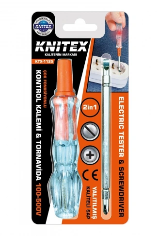 2İN1 DÜZ - YILDIZ   ÇIKAR TAK  KONTROL KALEMİ - TORNAVİDA  100-500V (4940)