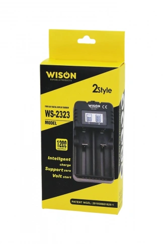 2Lİ PİL ŞARJ ALETİ 1200 mA - 2400mA FİŞLİ = 100-240V ETC & 16340 & 8650 & 26650 (4940)