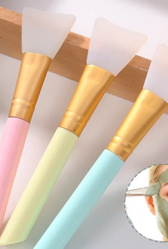 2li Silikon Temizlemesi Kolay Kullanılabilen Yüz Cilt Bakımı Maske Ve Krem Spatulası (4940)