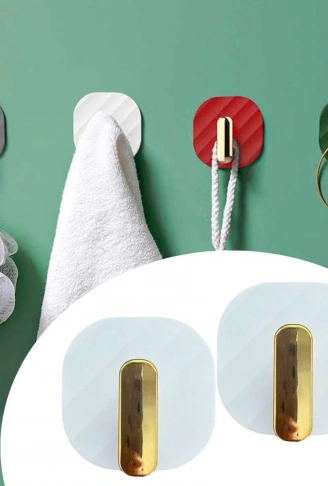 2li Yapışkanlı Retro Askılık Dolap Kapak Kulpu Beyaz (4940)