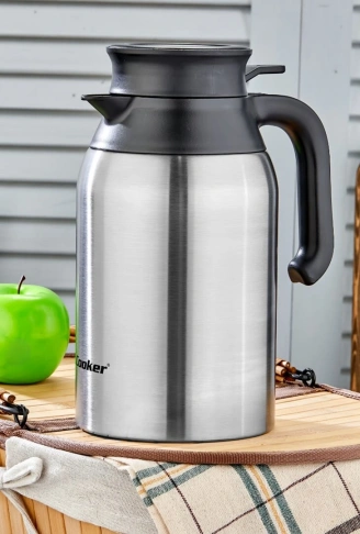 2LT 304 ÇELİK K MODEL TERMOS INOX SERİSİ12 SAAT SICAK - 24 SAAT SOĞUKÇİFT CONTALI KAPAK (4940)