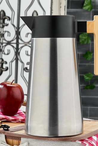 2LT BAMBU SAP ÇELİK TERMOS INOX SERİSİ 12 SAAT SICAK - 24 SAAT SOĞUK ÇİFT CONTALI KAPAK (4940)