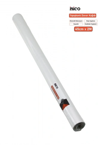 2MT X 45CM BEYAZ SADE TEZGAH ÜSTÜ FOLYO STİCKER - DUVAR KAĞIT KENDİNDEN YAPIŞKANLI - EKO DEKORASYON - DAYANIKLI (4940)