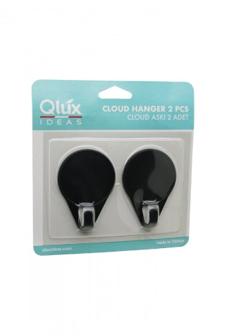 2PCS CLOUD ASKI SİYAH - BEYAZ PLASTİK YAPIŞKANLI MONTAJ (4940)