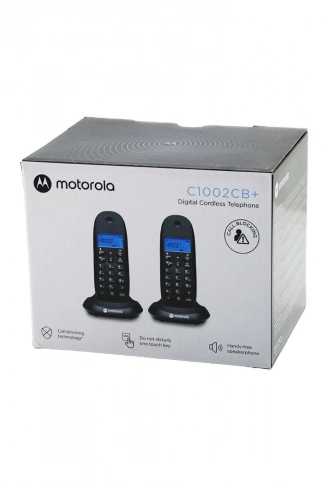 2PCS SİYAH DİJİTAL KABLOSUZ - TELSİZ TELEFON ARAYAN NO GÖRME 50 HAFIZA C-1002CB (4940)