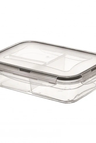 3 Bölmeli Kilitli Kapaklı 1 Litre Erzak Saklama Kabı LC-510 (4940)