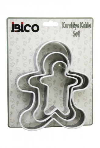 3 BOY METAL SİLİKON KENAR KILIFLI  KURABİYE KALIP SETİ  8 X 5.5CM - 9.5 X 8CM - 13.5 X 11CM (4940)