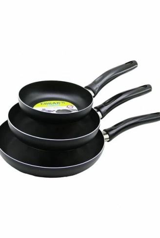 3 BOY TEFLON TAVA SETİ BAKALİT SAPLI16-20-24CM. (4940)