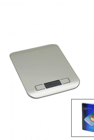 3 KAPASİTE=1000-3000-5000GR/1GR 180X140X18MM DİJİTAL PLATİN MUTFAK TERAZİ - TARTI PİLLİ= 2PCS İNCE (4940)