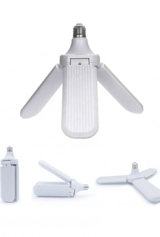 3 KOLLU PERVANE MODELİ BEYAZ LED LAMBA AMPUL 24W - E27 (4940)