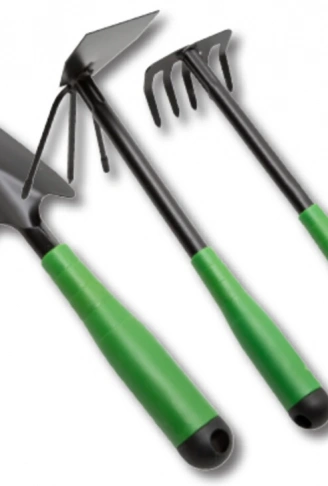 3 Parça Bahçe Seti - Çapa Tırmık Kazma Set (4940)