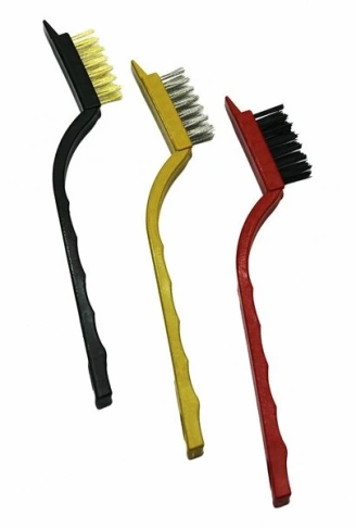 3 PARÇA  MİNİ TEL FIRÇA SETİ PRİNÇ - ÇELİK - NAYLON FIRÇA (4940)