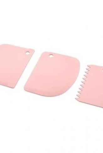 3 PARÇA PLASTİK HAMUR KESİCİ - KAZIYICI (4940)