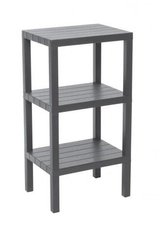 3 RAFLI GRİ MODÜLER ÜNİTE PLASTİK 38x29x74 cm (4940)