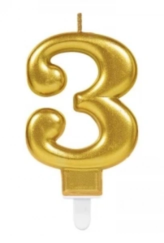 3 Rakam Mum Gold Renk (4940)