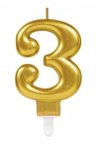 3 Rakam Mum Gold Renk (4940)