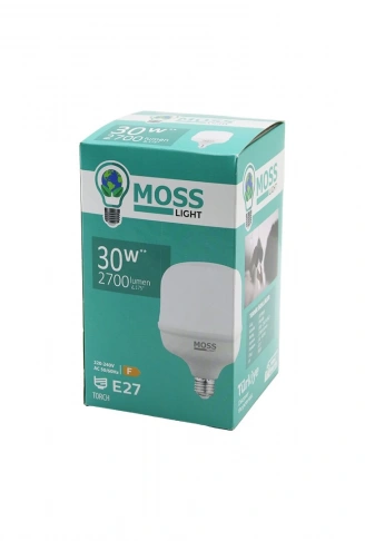 30W  TORCH  LED AMPUL PLASTİK E27 2700LUMEN L175° 5000 SAAT ÖMÜR IP20 185-265V AC MS-3097 (4940)