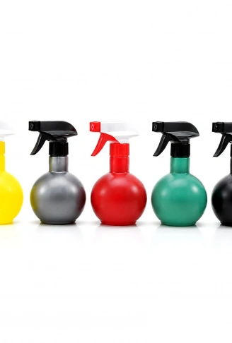 350ML PRİZMA RENKLİ ŞEFFAF TOMBUL - PLASTİK BOŞ SPREY PÜSKÜRTÜCÜ ŞİŞE (4940)