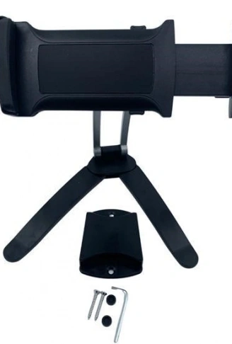 360 Derece Dönebilen Mutfak Masaüstü Telefon Tablet Tutucu Ayarlanabilir Esnek Ayaklı Metal Gövdeli (4940)