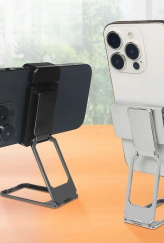 360 derece Dönen Tüm Telefon Tipleri İle Uyumlu Metal Telefon Standı Braket (4940)