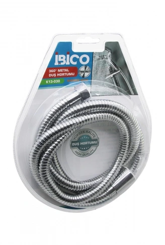 360 DERECE - METAL  DUŞ HORTUMU  1.5MT   VAKUMLU AMBALAJ   ANTİ TWİST=DOLANMAZ-KIVRILMAZ-KOPMAZ (4940)