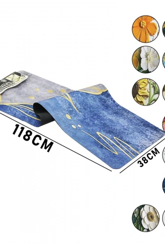 3D RENKLİ DESENLİ - D.GEN 38X118CMSU EMİCİ SİHİRLİ BANYO PASPAS PVC - ELASTİK (4940)