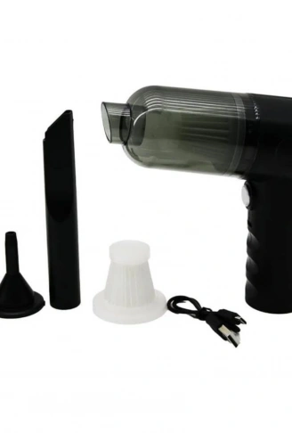 3in1 Araç İçi Kablosuz Şarjlı Mini El Süpürgesi Vakum ve Üfleme (4940)