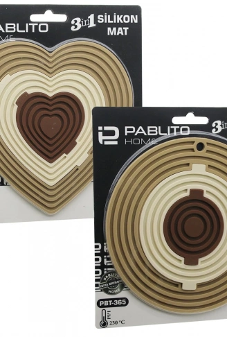 3İN1 BÜTÜN - AYRI KULLAN SİLİKON MAT- NİHALE KALPLİ=7.5-13-19CMYUVARLAK=7-12.5-20CM (4940)