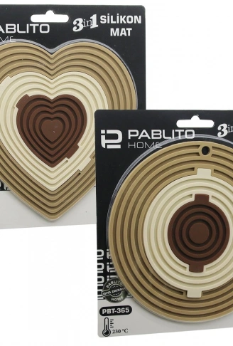3İN1 BÜTÜN - AYRI KULLAN SİLİKON MAT- NİHALE KALPLİ=7.5-13-19CMYUVARLAK=7-12.5-20CM (4940)