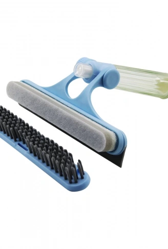 3İN1 CAMSİL CAM ÇEK - SÜNGER - FIRÇATEMİZLİK ALETİ OYNAR BAŞLIK - SPREYLİ SU HAZNELİ SAP (4940)