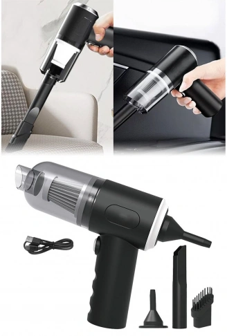 3İN1 ÇEKME - ÜFLEME OTO-ARAÇ - EV EL TİPİ SÜPÜRGE USB ŞARJLI MİNİ - TAŞINABİLİRİ HS-22 (4940)