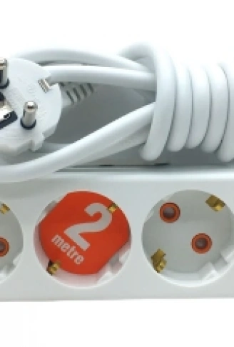 3LÜ 2MT.UZATMA KABLO GRUP PRİZ (4940)