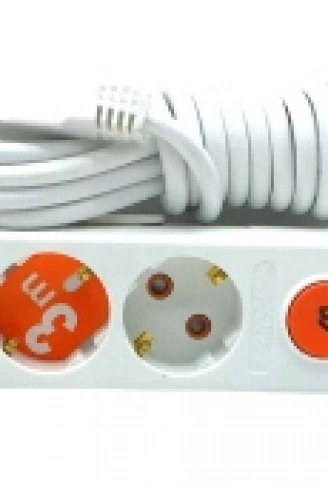 3LÜ ANAHTARLI 3MT.UZATMA KABLO GRUP PRİZ (4940)