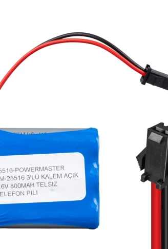 3LÜ KALEM AÇIK 3.6 VOLT 800 MAH TELSİZ TELEFON PİLİ (4940)